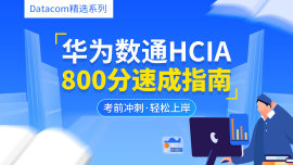 【精品课】华为数通HCIA800分速成指南
